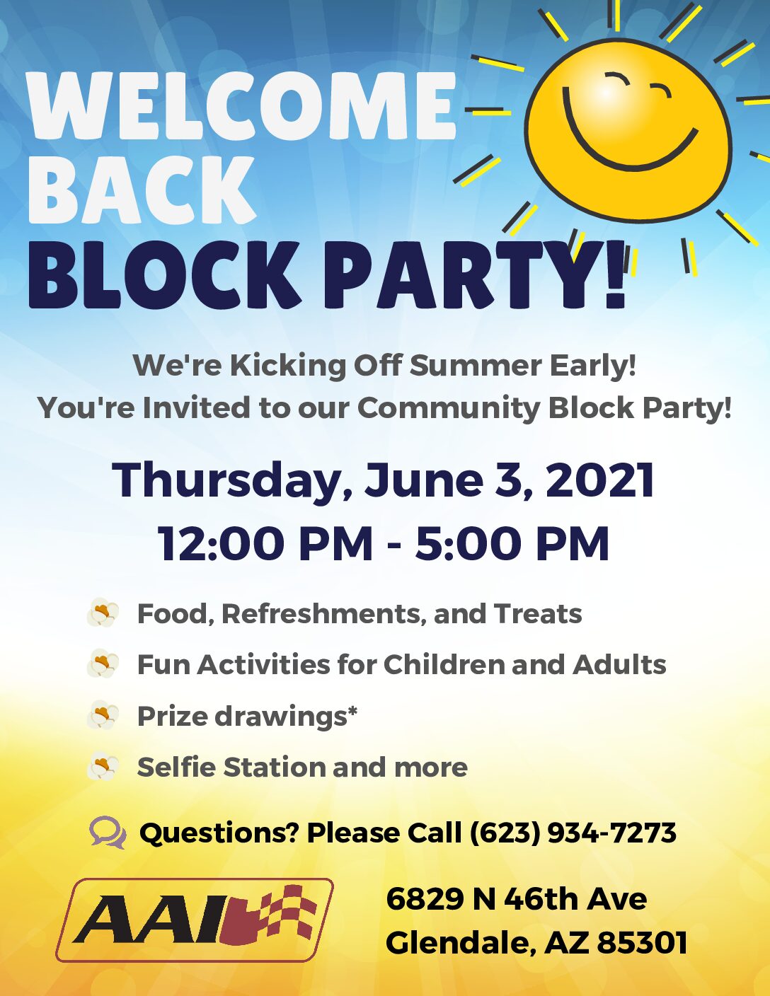 Welcome Back Block Party!