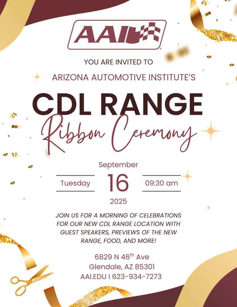 CDL Range Ribbon Ceremony at Arizona Automotive Institute